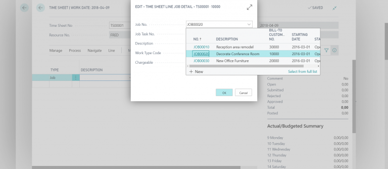 Image showing how to use Business Central for task planning and completion: ERP migration checklist